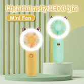 Mini portable light fan